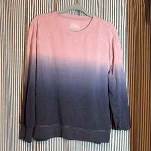 Westbound Pink and Blue Crewneck Top